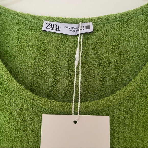 New ZARA Cutwork Long Round Neck Short Sleeve Maxi Dress - Picture 4 of 4